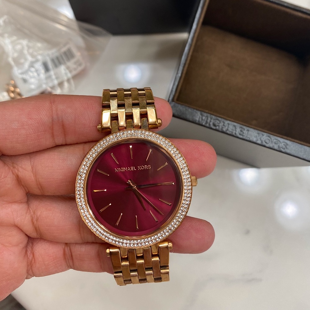 Rose gold Michael Kors watch